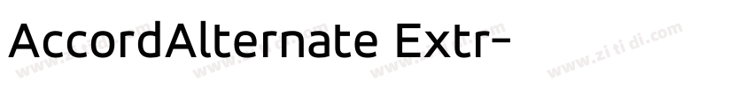 AccordAlternate Extr字体转换